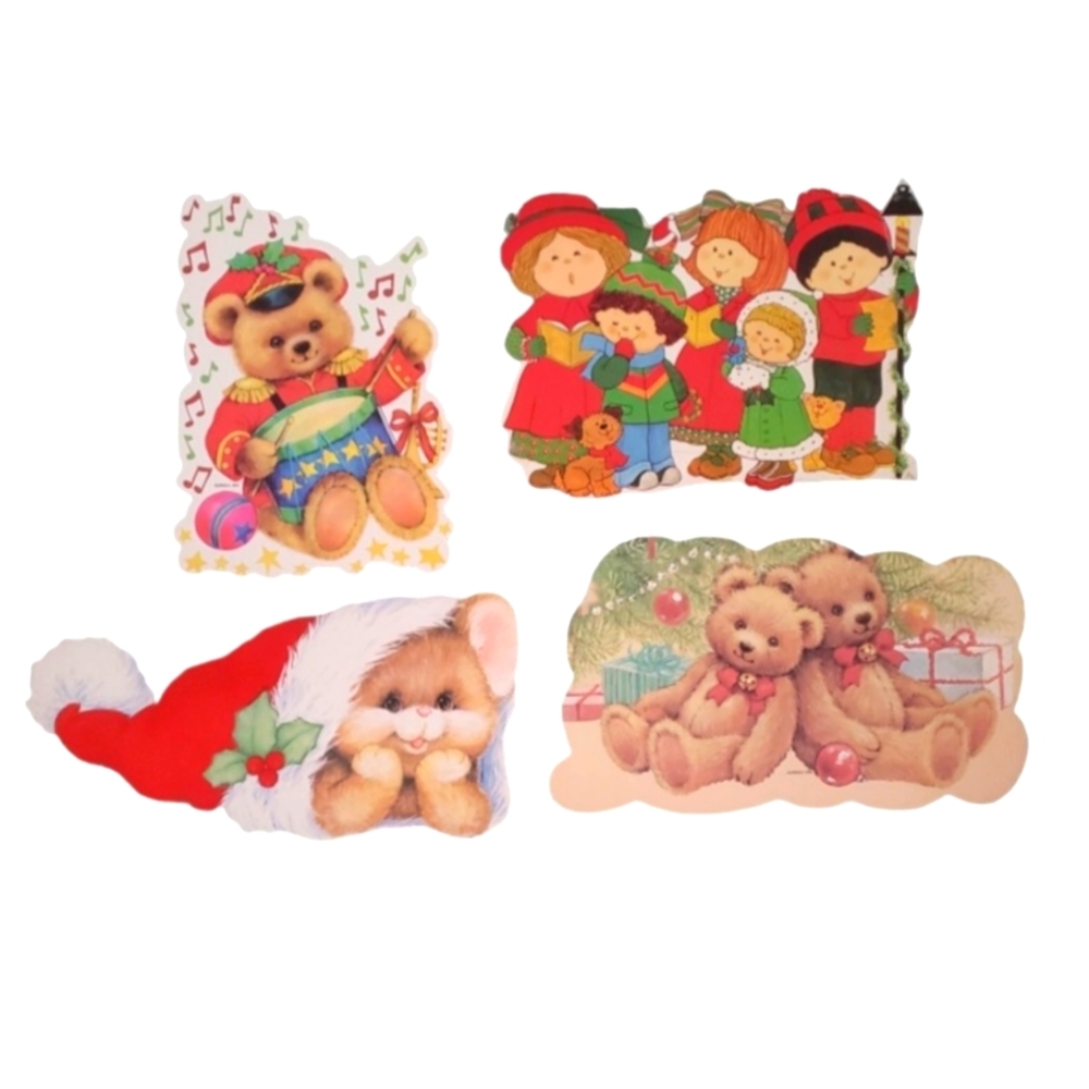 Vintage Christmas Die Cut Decorations